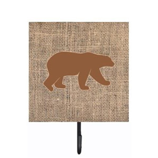 Carolines Treasures Bear Burlap and Brown Leash Or Key Holder - BB1005-BL-BN-SH4