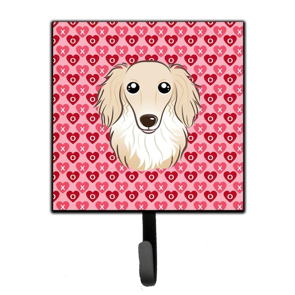 Jensendistributionservices Longhair Creme Dachshund Hearts Leash or Key Holder - MI1656435