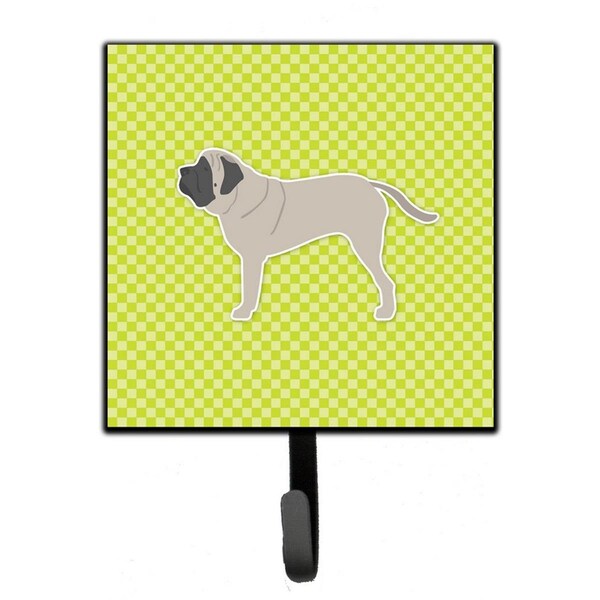 Micasa English Mastiff Checkerboard Green Leash or Key Holder - MI224854