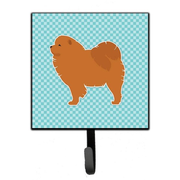 Jensendistributionservices Chow Chow Checkerboard Blue Leash or Key Holder - MI1715029