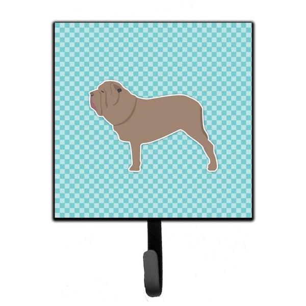 Carolines Treasures Neapolitan Mastiff Checkerboard Blue Leash or Key Holder - BB3765SH4