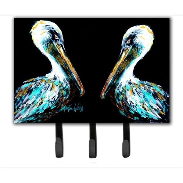 Carolines Treasures Carolines Treasures MW1164TH68 Dressed In Black Pelican Leash Or Key Holder - MW1164TH68