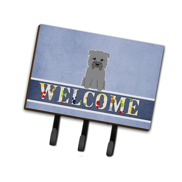 Carolines Treasures Glen of Imal Grey Welcome Leash or Key Holder - BB5640TH68