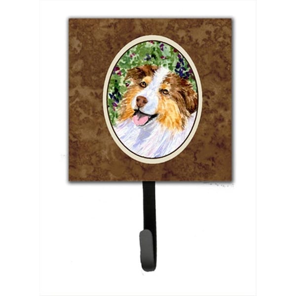 Jensendistributionservices 4.25 x 6 in. Australian Shepherd Leash Or Key Hook - MI1655569
