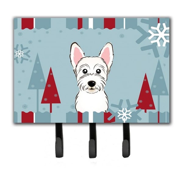 Jensendistributionservices Winter Holiday Westie Leash & Key Holder - MI1721049