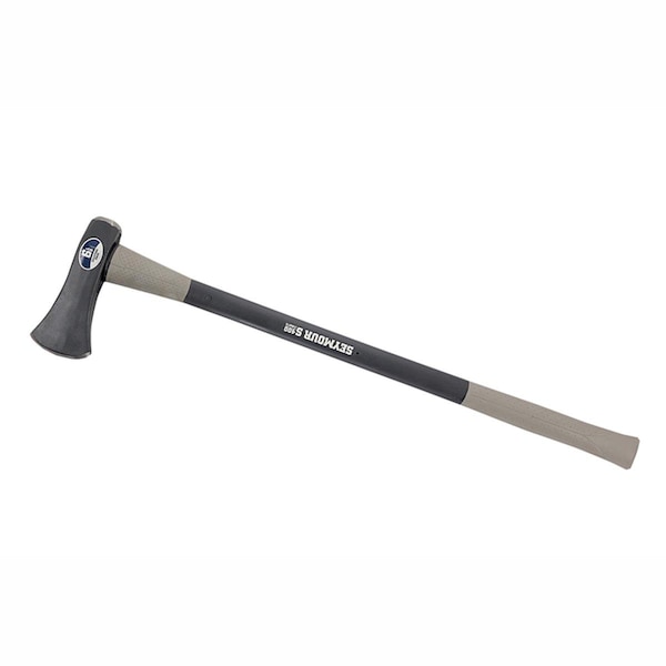 Pipers Pit 36 in. S400 Jobsite Forged Steel Single Bit Splitting Maul Fiberglass Handle Gray - 6 lbs - PI3308503