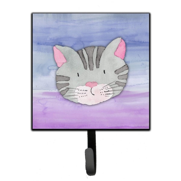 Jensendistributionservices Cat Face Watercolor Leash or Key Holder - MI1711386