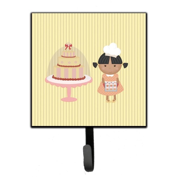 Jensendistributionservices Cake Baker African American Yellow Leash or Key Holder - MI1712595