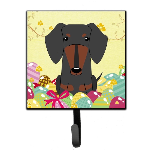Jensendistributionservices Easter Eggs Dachshund Black Tan Leash or Key Holder - MI1716668