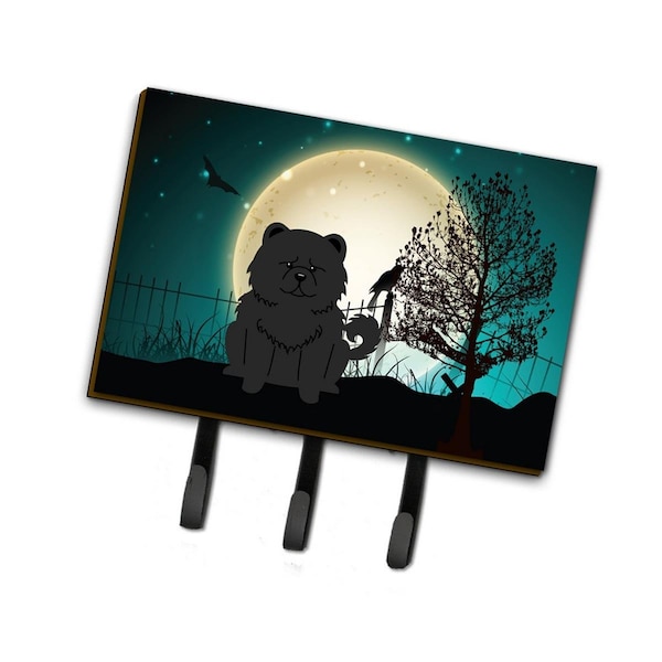 Jensendistributionservices Halloween Scary Chow Chow Black Leash or Key Holder - MI1704466