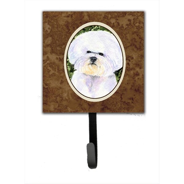 Micasa 4.25 x 6 in. Bichon Frise Leash Or Key Hook - MI728582
