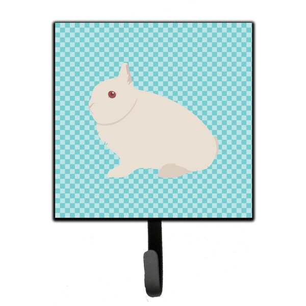 Carolines Treasures Hermelin Rabbit Blue Check Leash or Key Holder - BB8138SH4