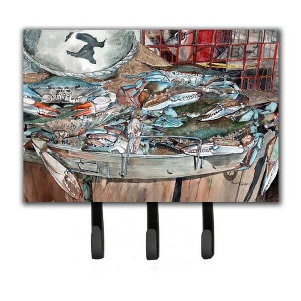 Carolines Treasures Carolines Treasures 8961TH68 Basket Full of Blue Crabs Leash or Key Holder - 8961TH68