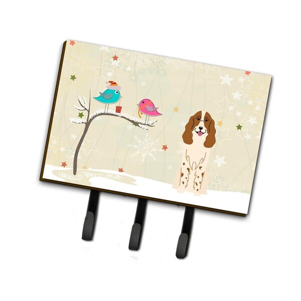 Micasa Christmas Presents Between Friends Russian Spaniel Leash or Key Holder - MI219419