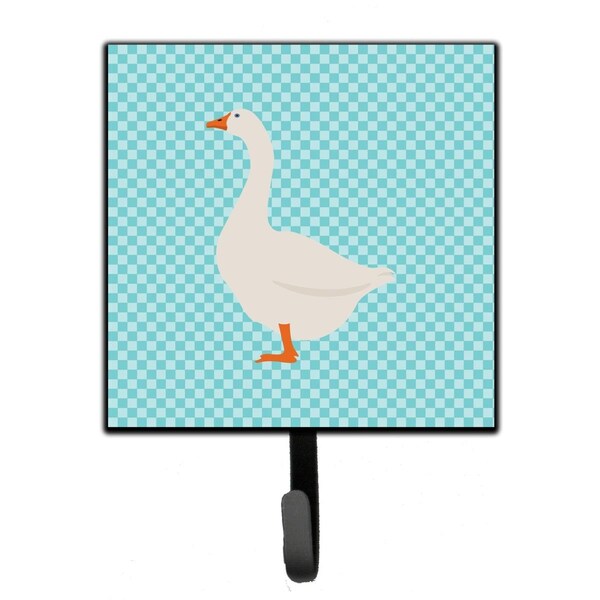 Carolines Treasures Embden Goose Blue Check Leash or Key Holder - BB8066SH4