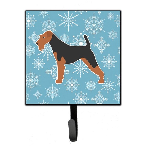 Carolines Treasures Winter Snowflake Welsh Terrier Leash or Key Holder - BB3485SH4