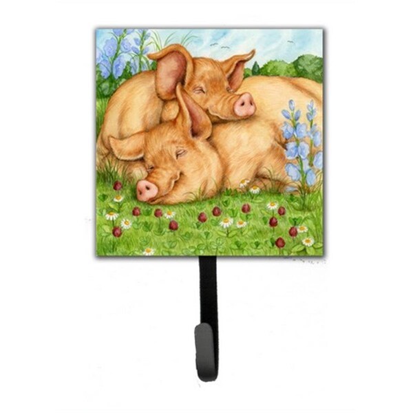 Micasa Pigs Tamworths in Clover Leash or Key Holder - MI256523