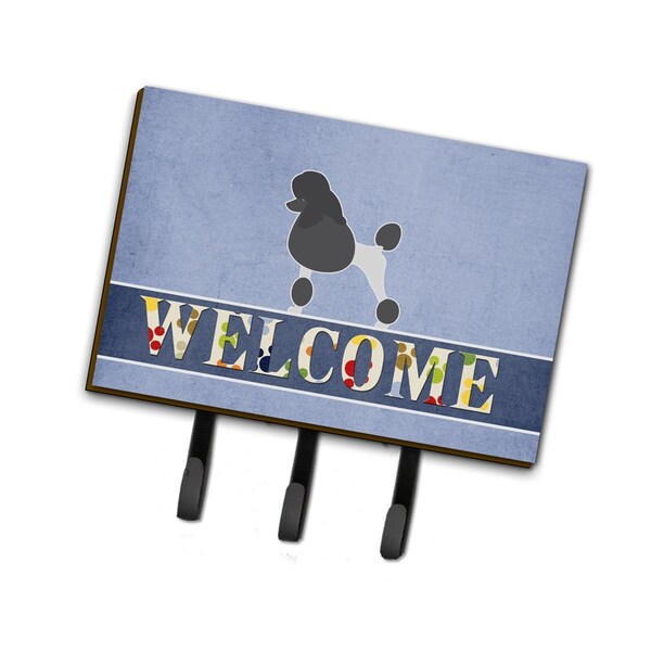 Carolines Treasures Poodle Welcome Leash or Key Holder - BB5543TH68