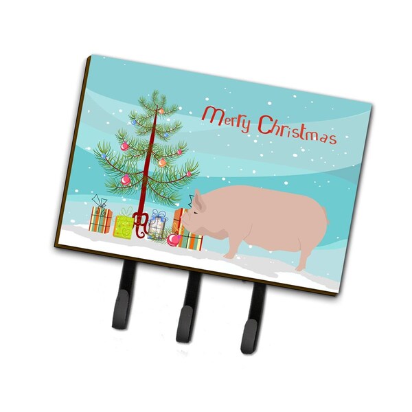 Carolines Treasures Welsh Pig Christmas Leash or Key Holder - BB9304TH68