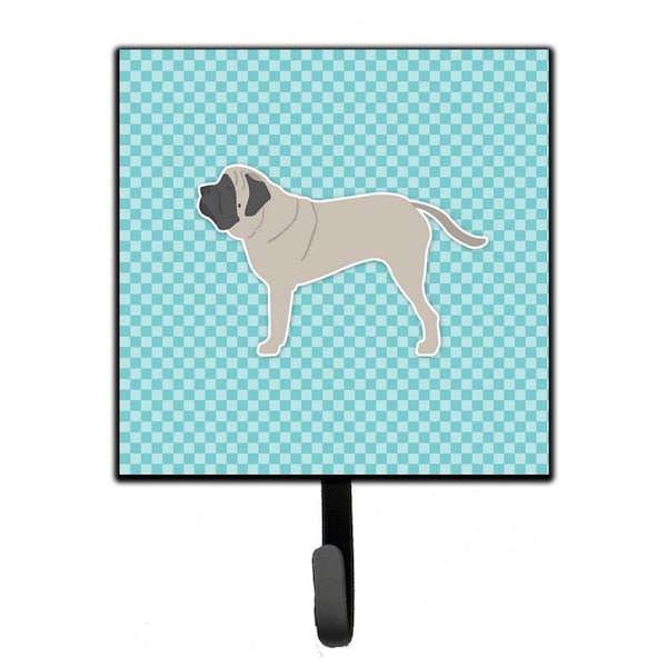 Micasa English Mastiff Checkerboard Blue Leash or Key Holder - MI227575