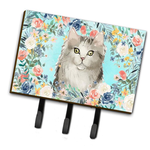 Carolines Treasures Ragamuffin Spring Flowers Leash or Key Holder - CK3395TH68