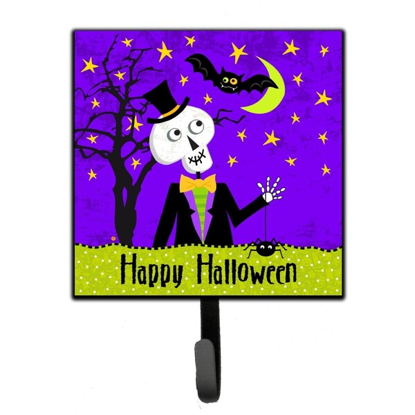 Carolines Treasures Happy Halloween Skeleton Leash or Key Holder - VHA3014SH4