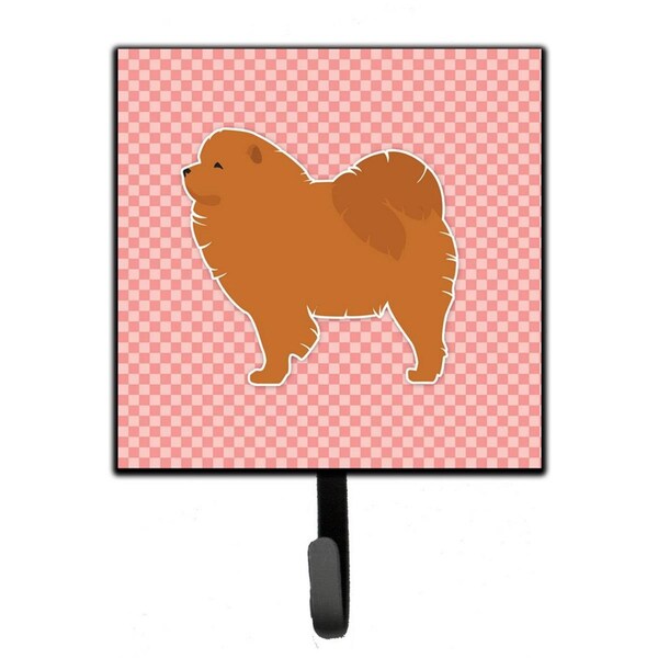 Carolines Treasures Chow Chow Checkerboard Pink Leash or Key Holder - BB3651SH4