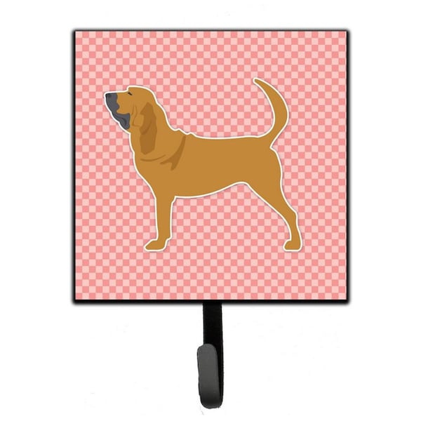 Micasa Bloodhound Checkerboard Pink Leash or Key Holder - MI224186