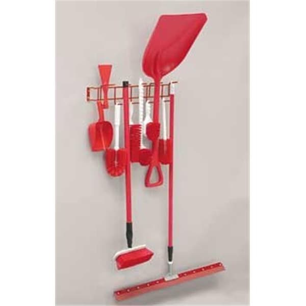 Work-Of-Art RackEm Racks  26 in. 12-Hook Utility Rack - Gray - WO646048