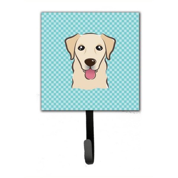 Jensendistributionservices Checkerboard Blue Golden Retriever Leash & Key Holder - MI1715749