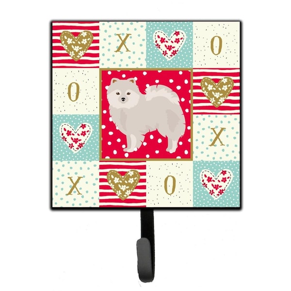 Carolines Treasures 4.25 x 1 x 7 in. Japanese Spitz Love Leash or Key Holder - CK5850SH4