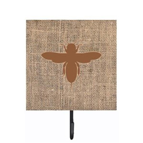 Carolines Treasures Bee Burlap and Brown Leash Or Key Holder - BB1057-BL-BN-SH4