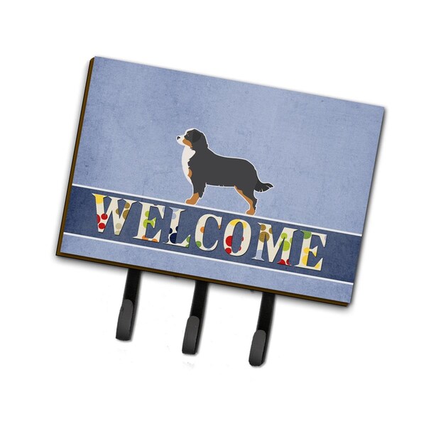 Carolines Treasures Bernese Mountain Dog Welcome Leash or Key Holder - BB5523TH68