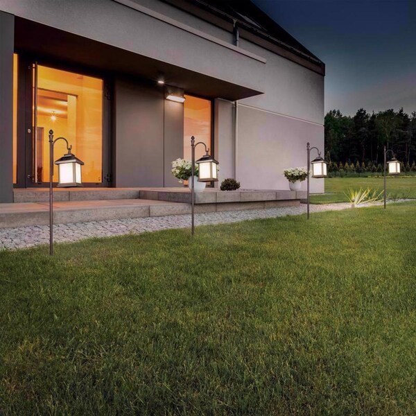 Feit Electric Feit SOLAR FIXTURES Bronze Metal 48 in. H Shepherd's Hook 1 pk - SYNC/HOOK48