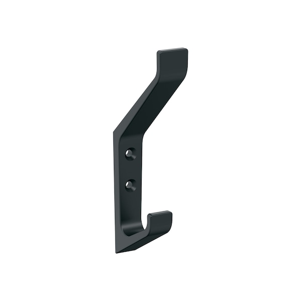 Amerock Emerge Contemporary Double Prong Matte Black Wall Hook - H37003MB
