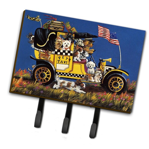 Carolines Treasures 6 x 2 x 9 in. Pet Taxi Multiple Dog Breeds Leash or Key Holder - PPP3264TH68