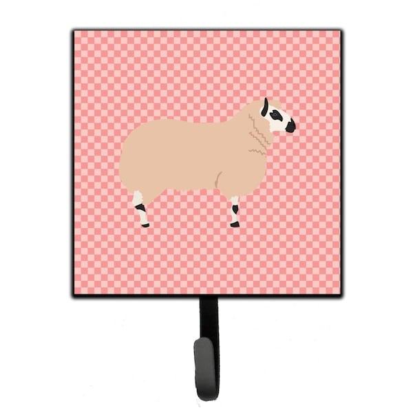 Carolines Treasures Kerry Hill Sheep Pink Check Leash or Key Holder - BB7979SH4