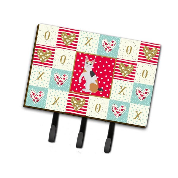Carolines Treasures 6 x 2 x 9 in. Japanese Bobtail Cat Love Leash or Key Holder - CK5765TH68