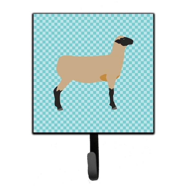 Carolines Treasures Hampshire Down Sheep Blue Check Leash or Key Holder - BB8150SH4