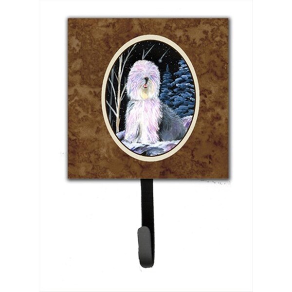 Jensendistributionservices Starry Night Old English Sheepdog Leash Holder Or Key Hook - MI1713468