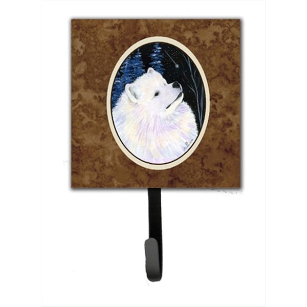 Jensendistributionservices Starry Night Samoyed Leash Holder Or Key Hook - MI1655843