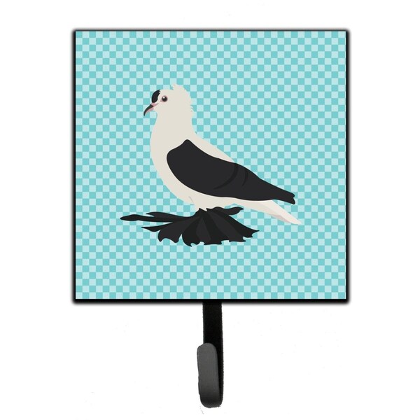 Jensendistributionservices Saxon Fairy Swallow Pigeon Blue Check Leash or Key Holder - MI1710012