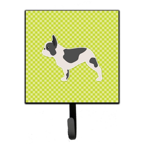 Micasa French Bulldog Checkerboard Green Leash or Key Holder - MI221824