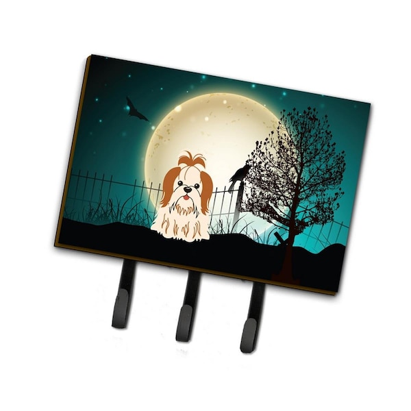 Carolines Treasures Halloween Scary Shih Tzu Red and White Leash or Key Holder - BB2277TH68