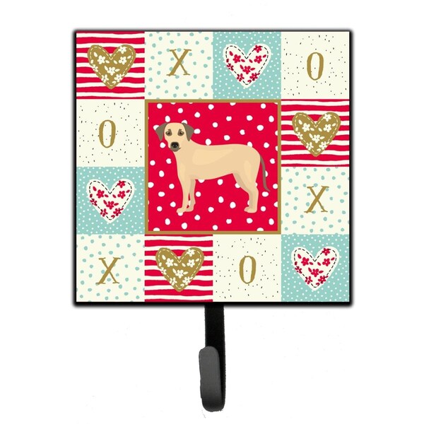 Carolines Treasures 4.25 x 1 x 7 in. Sato Dog Love Leash or Key Holder - CK5891SH4