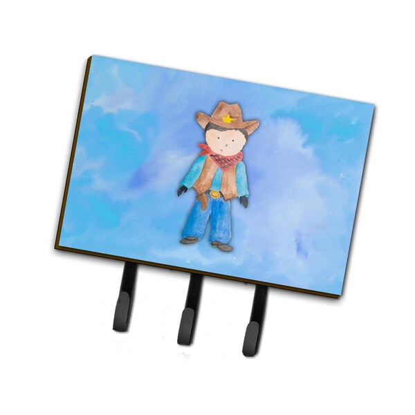 Carolines Treasures Cowboy Watercolor Leash or Key Holder - BB7368TH68