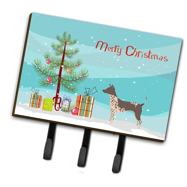 Carolines Treasures American Hairless Terrier Christmas Tree Leash or Key Holder - CK3514TH68