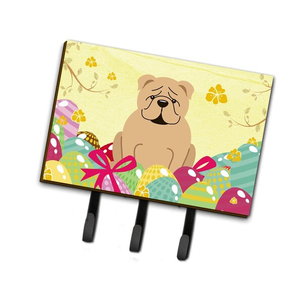 Carolines Treasures Easter Eggs English Bulldog Fawn Leash or Key Holder - BB6124TH68