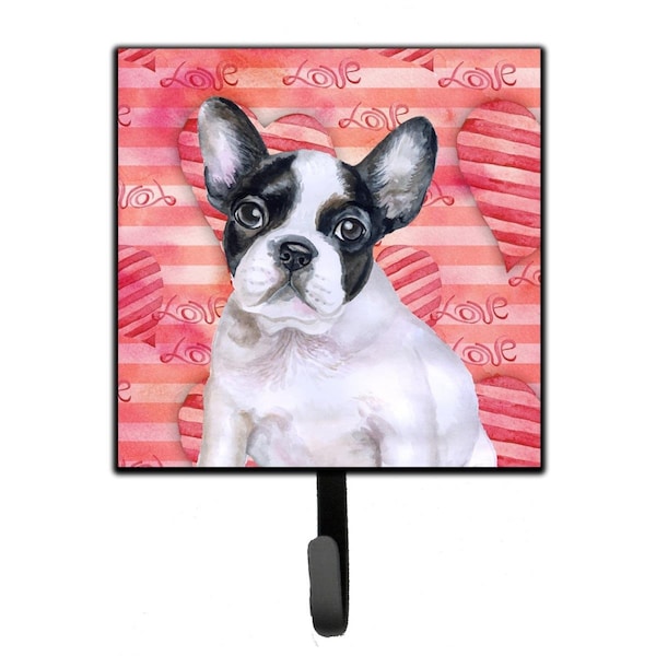 Carolines Treasures French Bulldog Black White Love Leash or Key Holder - BB9797SH4