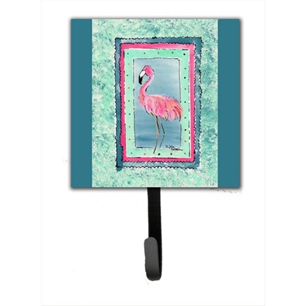 Jensendistributionservices 4.25 W x 7 H in. Bird - Flamingo Leash Holder Or Key Hook - MI1654258